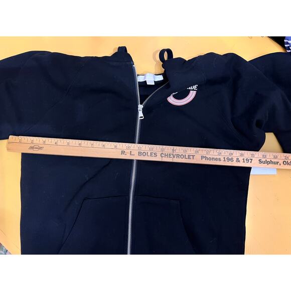 Spiritual Gangster Gratitude Raglan Zip-Up Hoodie Black Women's Medium NWT - Picture 6 of 7